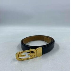 GUCCI INTERLOCKING GG REVERSIBLE LEATHER BELT